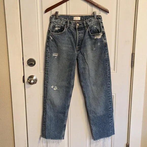 Boyish The Tommy Rigid Construction High Rise Straight Jeans Size 27 EUC - Picture 1 of 13